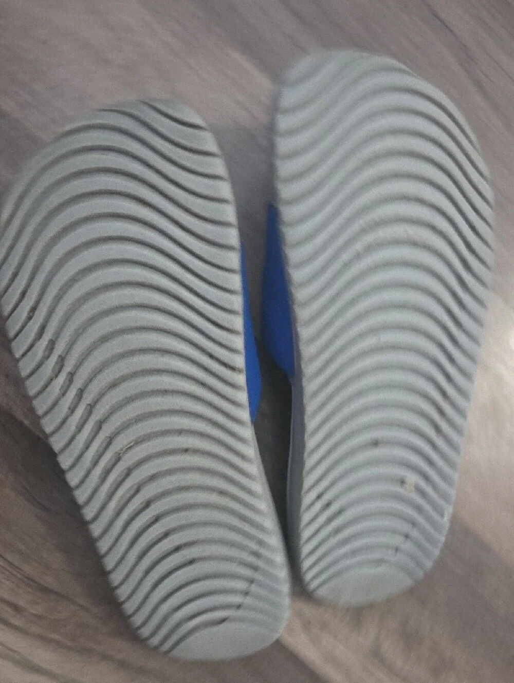 Nike Royal Blue Slide Sandals with White Swoosh Size 13